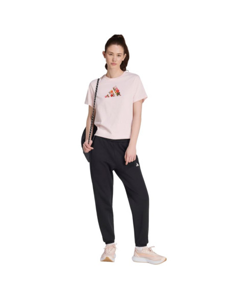 Koszulka damska adidas floral regular graphic jasny róż kt2765