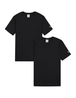 Koszulka męska champion short sleeve t-shirt 2-pak czarna 220267 kk001