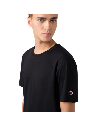 Koszulka męska champion short sleeve t-shirt 2-pak czarna 220267 kk001