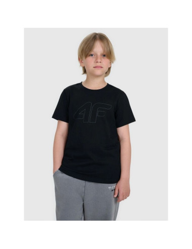 T-shirt regular z nadrukiem chłopięcy 4f 4fjrmm00ttshm3255-20s