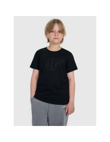 T-shirt regular z nadrukiem chłopięcy 4f 4fjrmm00ttshm3255-20s