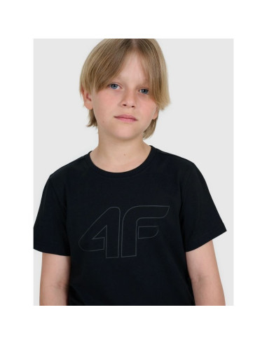 T-shirt regular z nadrukiem chłopięcy 4f 4fjrmm00ttshm3255-20s