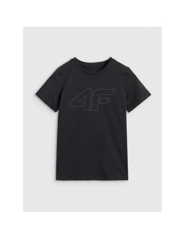 T-shirt regular z nadrukiem chłopięcy 4f 4fjrmm00ttshm3255-20s