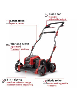 Aerator/wertykulator gp-sc 36/40 li bl-solo einhell 2