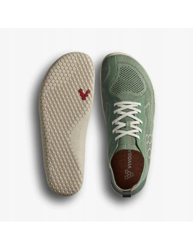 Buty outdoor vivobarefoot primus lite knit natural - dusty green rozmiar: 45