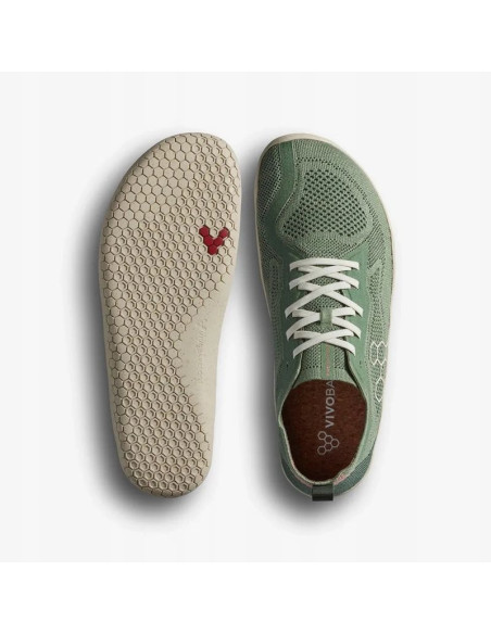 Buty outdoor vivobarefoot primus lite knit natural - dusty green rozmiar: 45