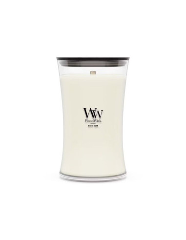 Świeca duża white teak woodwick