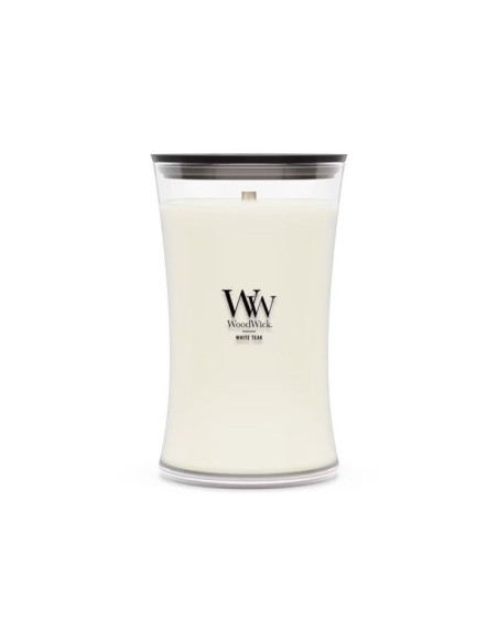 Świeca duża white teak woodwick