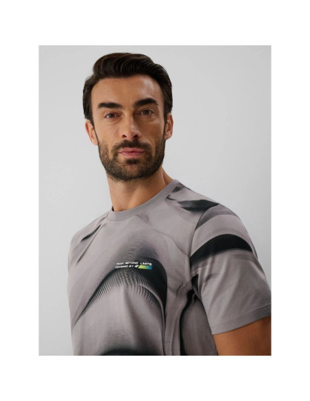 T-shirt regular z nadrukiem męski 4f 4fraw26ttshm4668-20a