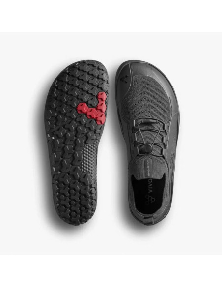 Vivobarefoot primus trail knit fg mens obsidian/obsidian (309114-01)