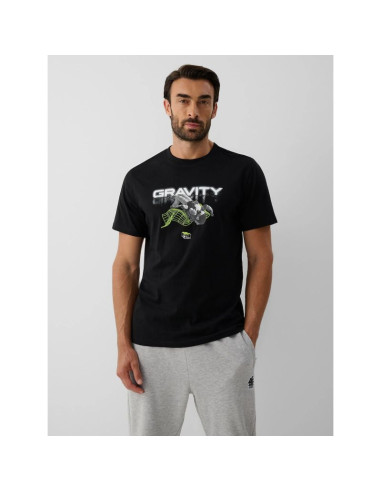 T-shirt regular z nadrukiem męski 4f 4fraw26ttshm4663-20s