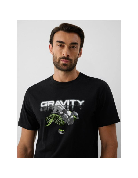 T-shirt regular z nadrukiem męski 4f 4fraw26ttshm4663-20s