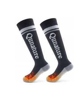 Qunature zimowe skarpety termiczne czarne 32-36
