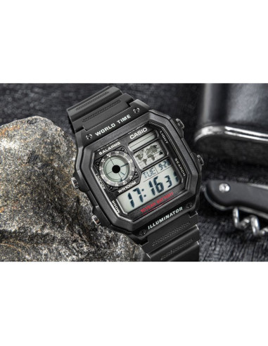 Zegarek męski casio ae-1200wh-1avef + box