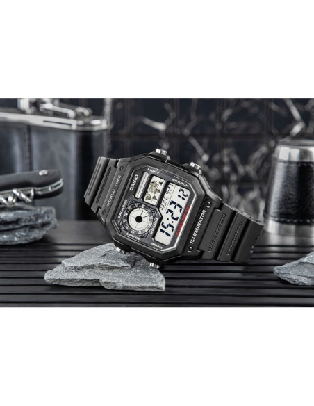 Zegarek męski casio ae-1200wh-1avef + box