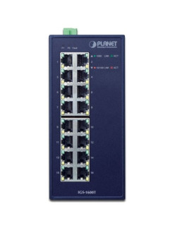 Planet igs-1600t łącza sieciowe nie zarządzany l2 gigabit ethernet (10/100/1000) niebieski 2