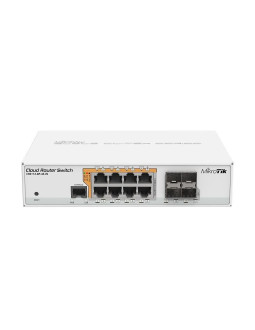 Mikrotik crs112-8p-4s-in przełącznik sieciowy gigabit ethernet (10/100/1000) obsługa poe biały