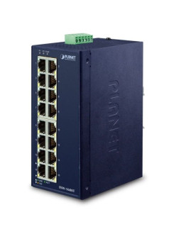Planet isw-1600t łącza sieciowe nie zarządzany fast ethernet (10/100) niebieski