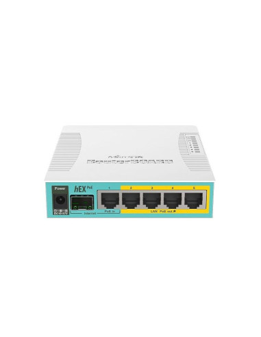 Mikrotik hex poe router biały
