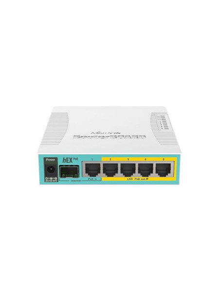 Mikrotik hex poe router biały