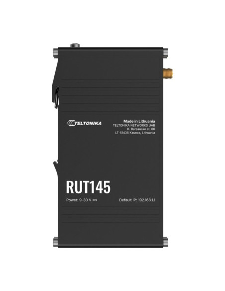 Teltonika rut145 router bezprzewodowy fast ethernet jedna częstotliwości (2,4 ghz) czarny