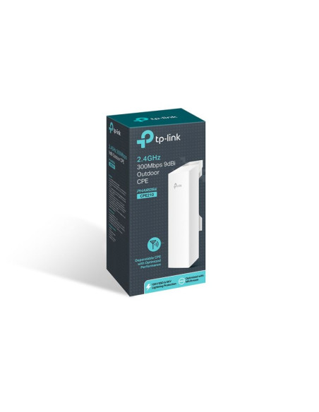 Access point tp-link cpe210 outdoor  (11 mb/s - 802.11b, 150 mb/s - 802.11n, 300 mb/s - 802.11n, 54 mb/s - 802.11g)