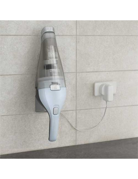 Odkurzacz przenośny black & decker nvc215w niebieski, szary bez worka