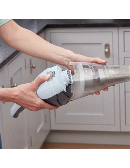Odkurzacz przenośny black & decker nvc215w niebieski, szary bez worka