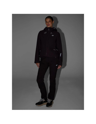 Spodnie trekkingowe softshell wiatroodporne membrana 10000 damskie 4f 4fraw26tftrf1608-80s