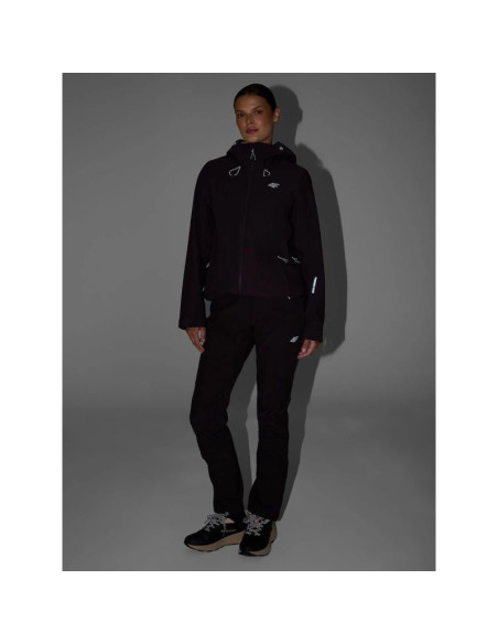Spodnie trekkingowe softshell wiatroodporne membrana 10000 damskie 4f 4fraw26tftrf1608-80s