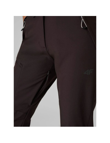 Spodnie trekkingowe softshell wiatroodporne membrana 10000 damskie 4f 4fraw26tftrf1608-80s