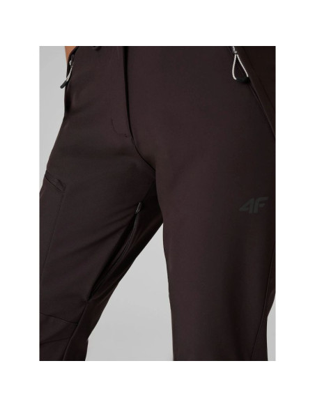 Spodnie trekkingowe softshell wiatroodporne membrana 10000 damskie 4f 4fraw26tftrf1608-80s