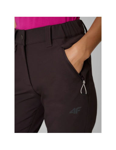 Spodnie trekkingowe softshell wiatroodporne membrana 10000 damskie 4f 4fraw26tftrf1608-80s