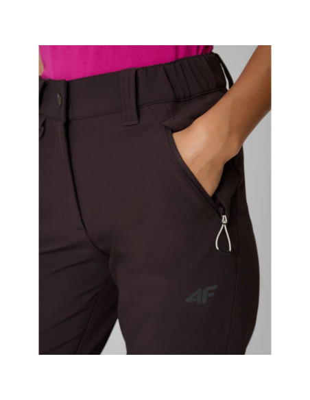 Spodnie trekkingowe softshell wiatroodporne membrana 10000 damskie 4f 4fraw26tftrf1608-80s