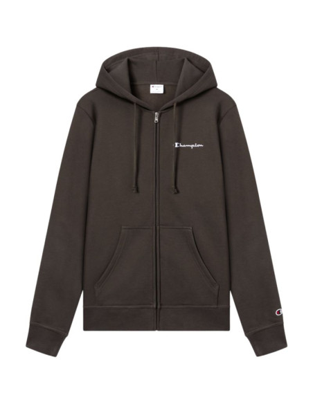 Bluza męska champion hooded full zip sweatshirt brązowy 221794 gs509