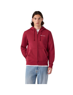 Bluza męska champion hooded full zip sweatshirt czerwona 221794 rs508