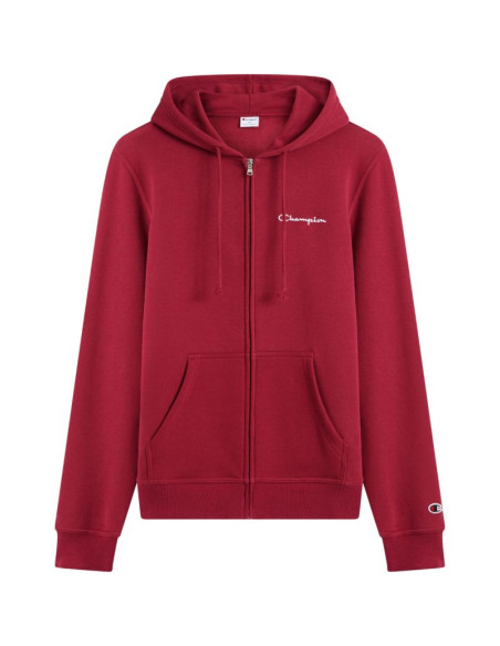 Bluza męska champion hooded full zip sweatshirt czerwona 221794 rs508