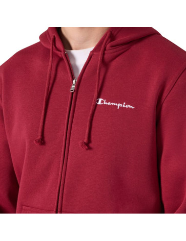 Bluza męska champion hooded full zip sweatshirt czerwona 221794 rs508