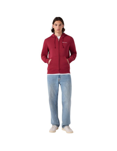Bluza męska champion hooded full zip sweatshirt czerwona 221794 rs508