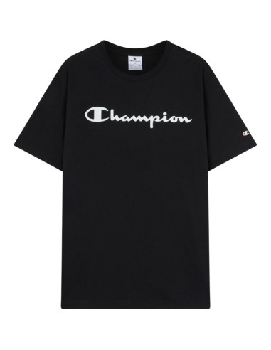 Koszulka męska champion ss tee czarna 221814 kk001
