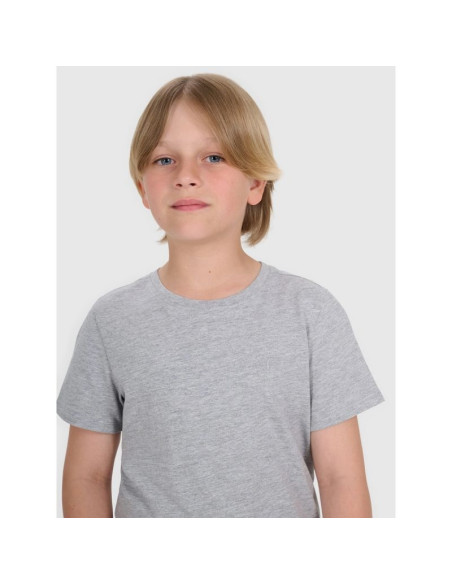 T-shirt regular gładki chłopięcy 4f 4fjrmm00ttshm3254-25m