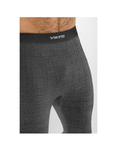 Bielizna męska viking altis man set merino czarna   l