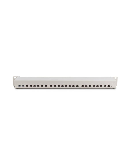 Digitus panel krosowy (patch panel) 19'' 24x rj45, lsa poziom, kat.6, ekranowany, 1u, szary, prowadnica kabli