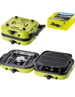 Kuchenka turystyczna na kemping podwójna dual compact + grill