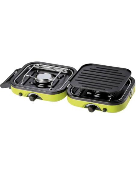 Kuchenka turystyczna na kemping podwójna dual compact + grill