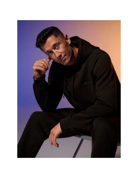 Bluza dresowa regular z kapturem męska 4f | robert lewandowski rl9kss26tswsm2954-80s