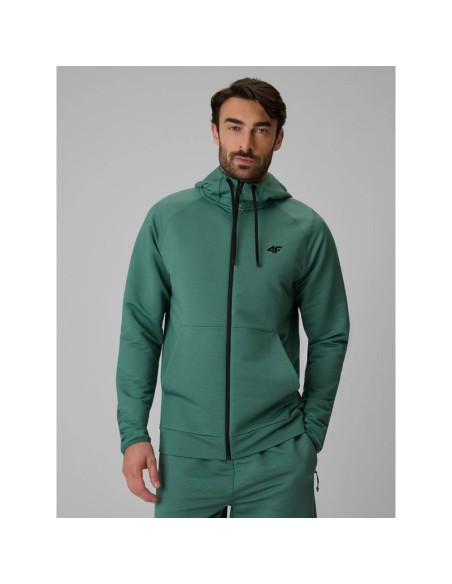 Bluza treningowa regular z kapturem męska 4f 4frss26tfswm0872-46s