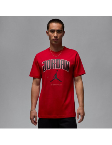 Koszulka męska air jordan jumpman city 88 t-shirt czerwona - hq0009-687