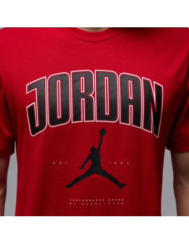 Koszulka męska air jordan jumpman city 88 t-shirt czerwona - hq0009-687