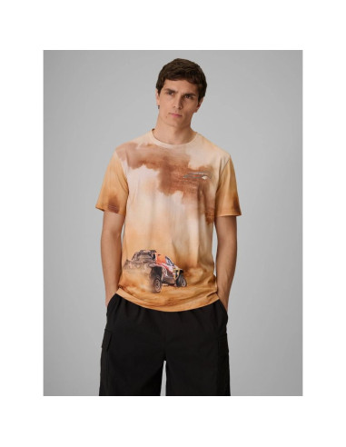 T-shirt regular z nadrukiem męski 4f 4frss26ttshm4237-83a